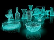 Izzó üvegszobrok Rui Sasaki